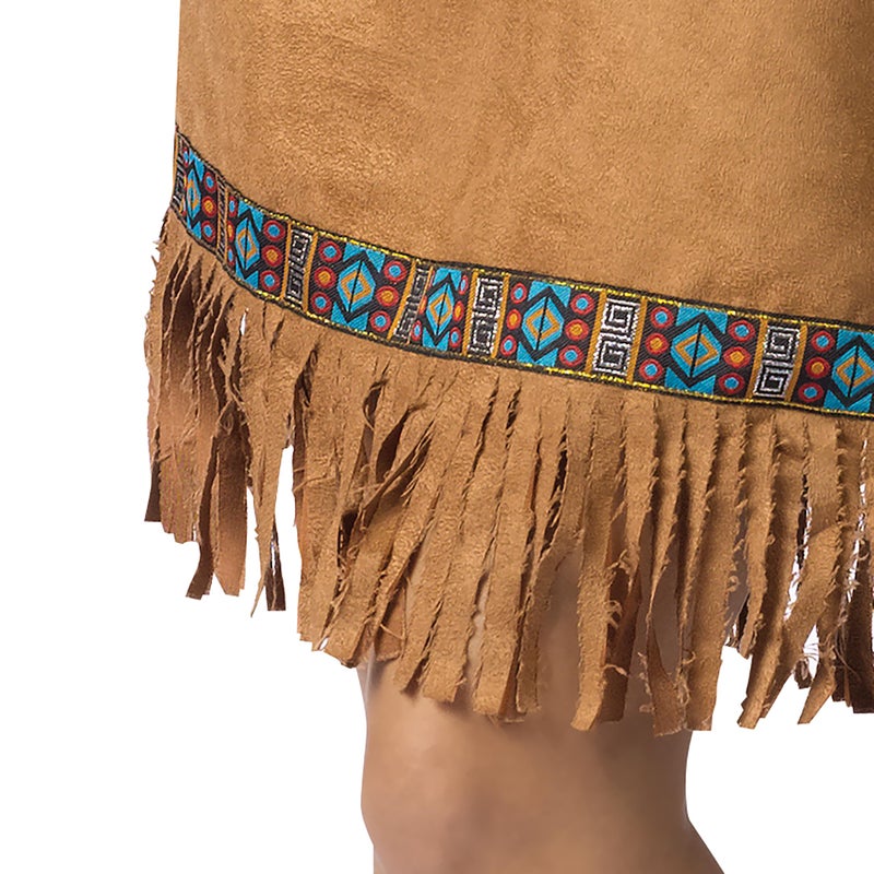 Fun World womens Native American Costume, Brown, Small Medium 2-8 US - Image 3